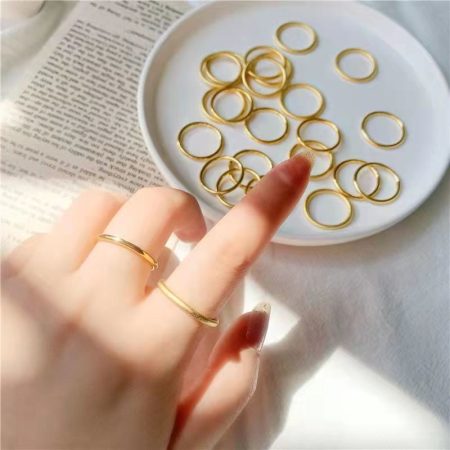 Factory Jewelry Golden Classic Rings Over Stock Sale