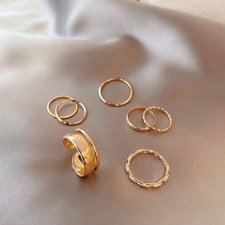 Factory Jewelry Golden Classic Rings Over Stock Sale