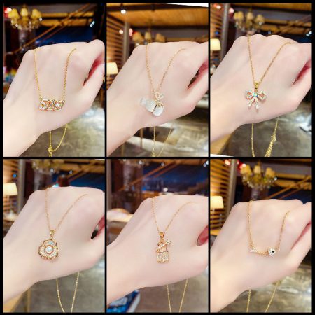 Jewelry Manufacture Gloden Simple Necklaces Sell By Kilogram