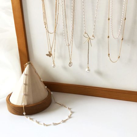 Jewelry Manufacture Gloden Simple Necklaces Sell By Kilogram