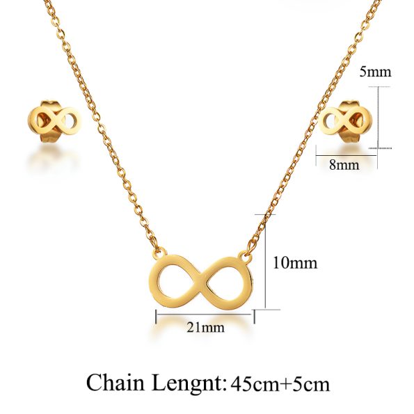 Stainless Steel Paw Print Jewelry Sets Women