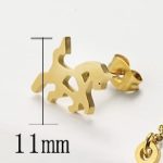 Fashion Jewelry 18k Gold Stainless Steel Hollow Horse Jewelry Set