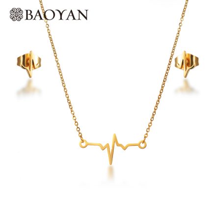 Fashion Star Bar African Jewelry Set Gold For Women