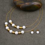 Trendy Fancy Kundan Necklace Set Pearl Jewelry Set