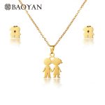 Fashion Custom Gold Plated Stainless Steel Jewelry Sets