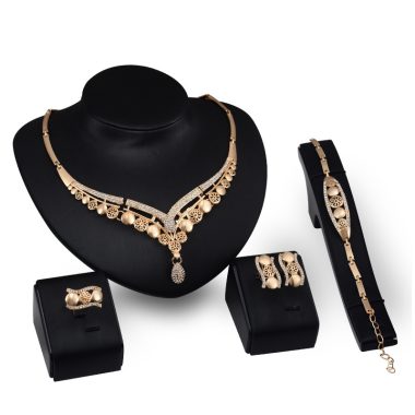 2020 Fashion Women Jewelry Set Saudi 18K Gold