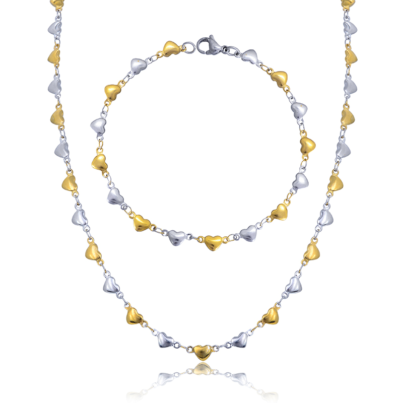 Fancy Love Heart Designs Price Jewelry Set