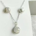 Crystal Cubic Zirconia Necklace Jewelry Set