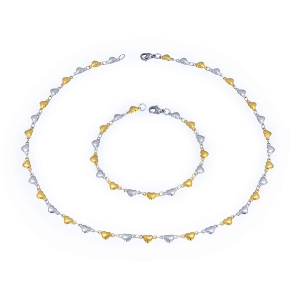 Fancy Love Heart Designs Price Jewelry Set