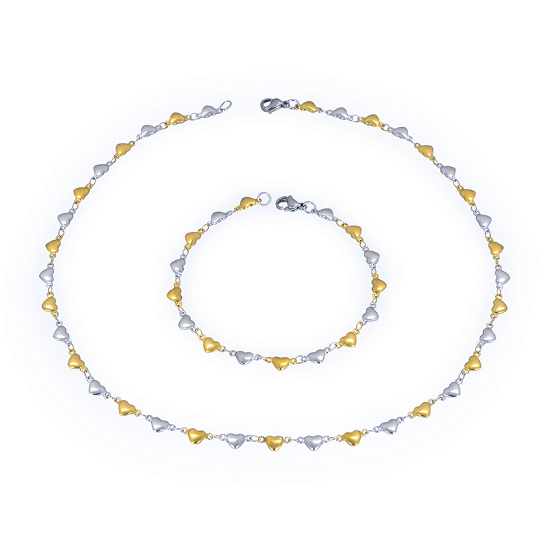 Fancy Love Heart Designs Price Jewelry Set