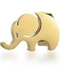 Gold Cute Elephant Fashion Stainless Steel Jewelry Set Wholesale