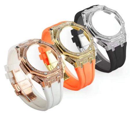 Base metal case with rubber band (free shipping)