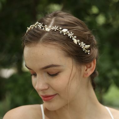Wholesale Popular Elegant Bridal Leaves Tiara Wedding Hair Clip