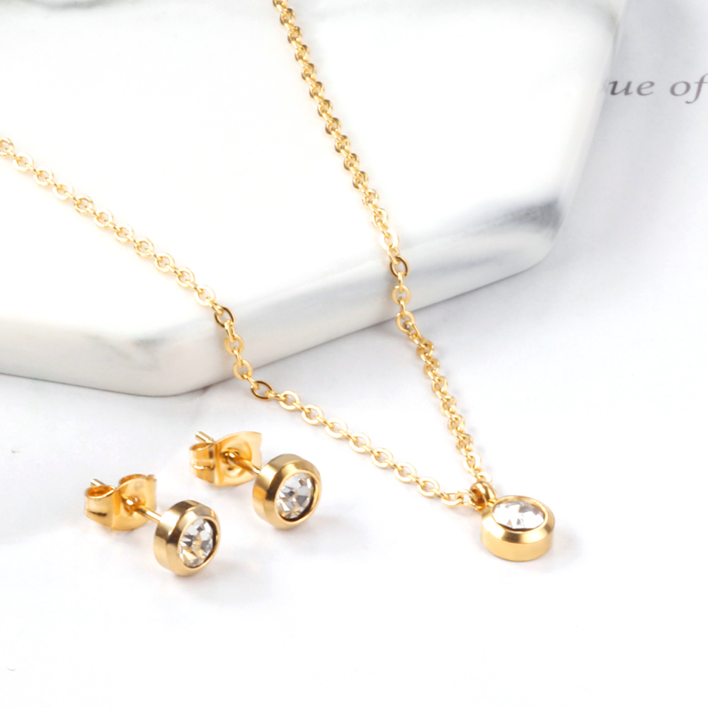 Stainless Steel Brazilian Couple Princess Cute Jewelry Sets