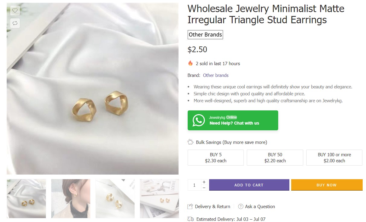 Minimalist Wholesale Jewelry