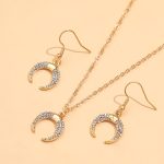 2022 Star And Moon Earring Necklace Jewelry Sets