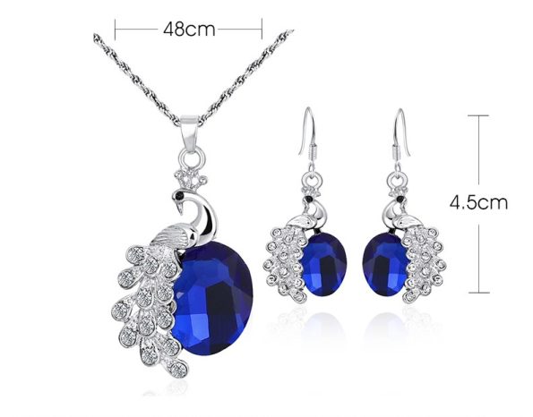 New Set Fashion Jewelry Personalized Peacock Jewelry Set