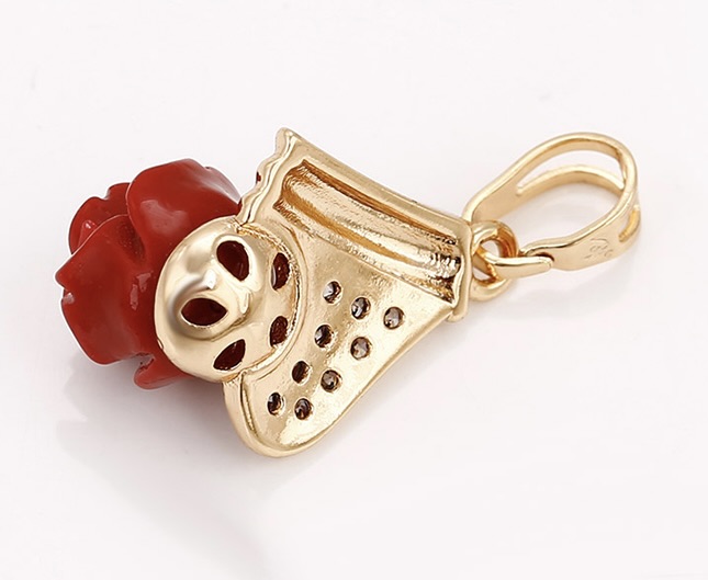 Fashion Jewelry Red Flower Sets