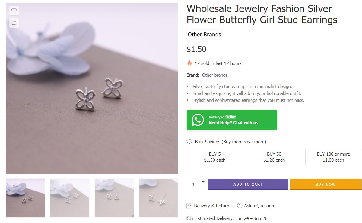 Bulk silver jewelry