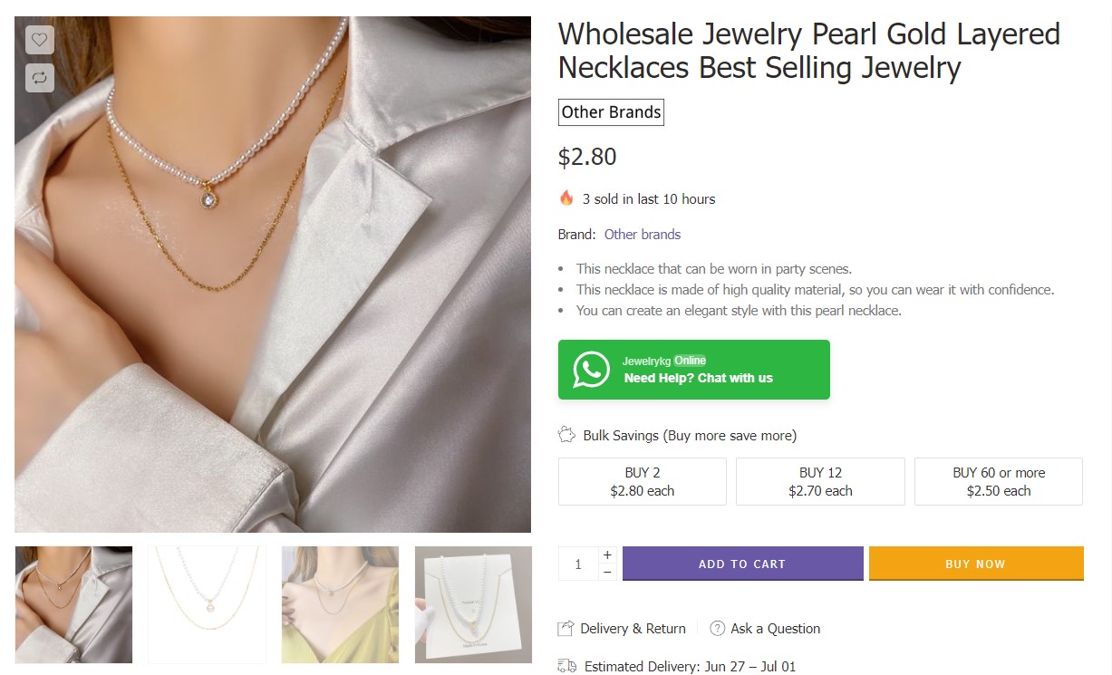 Fashion wholesale necklaces