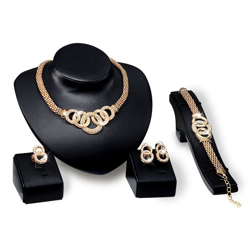 Fashion Jewelry Five Ring Four Piece Set Jewelry Sets