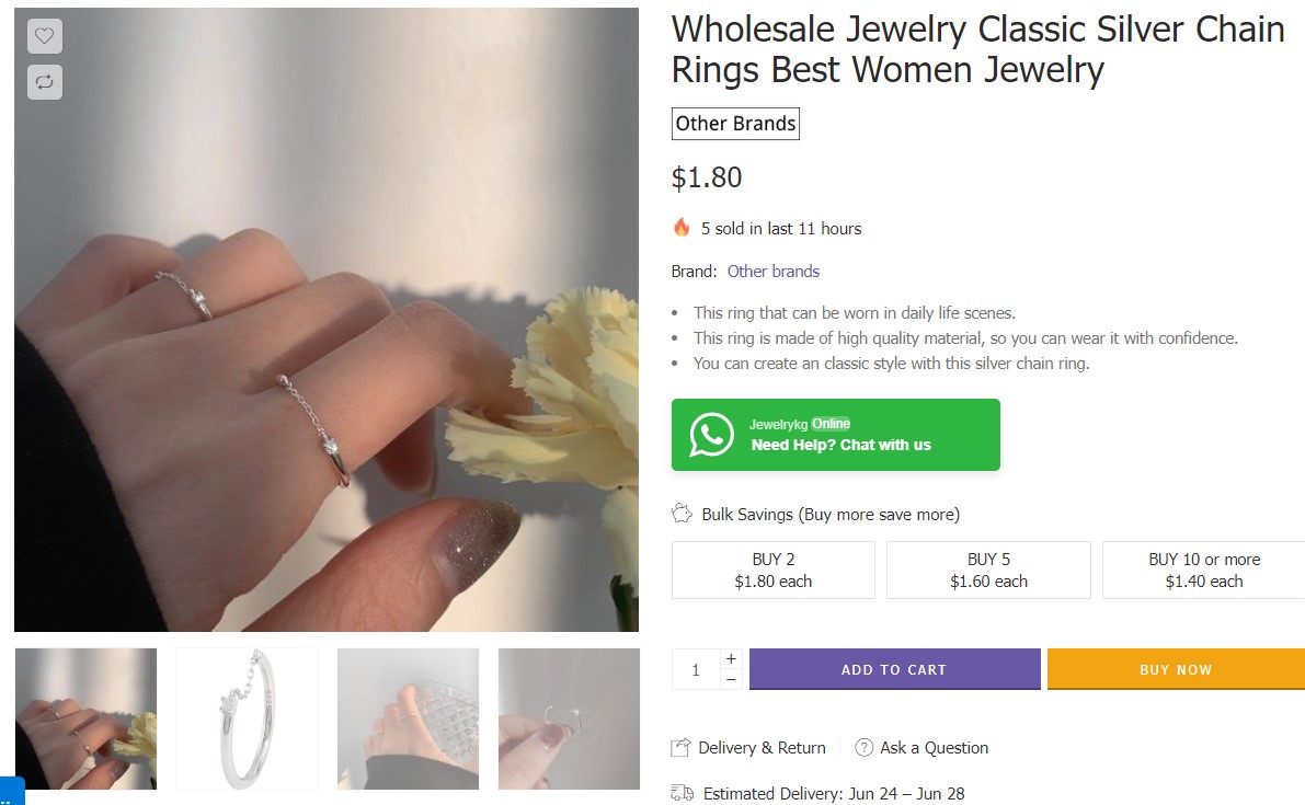 Bulk silver jewelry