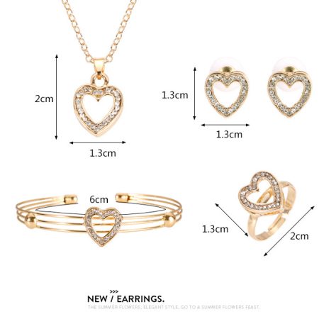Hot Selling Fashion Heart Jewelry Set