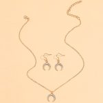 2022 Star And Moon Earring Necklace Jewelry Sets