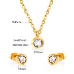 Stainless Steel Brazilian Couple Princess Cute Jewelry Sets