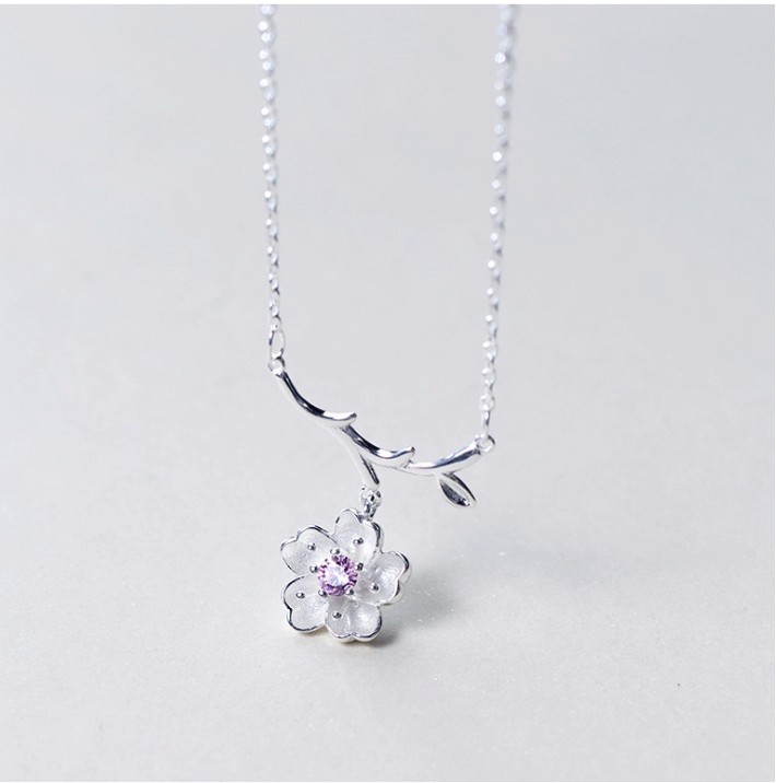 New Design Sterling Silver Cute Peach Jewelry Set For Women