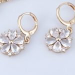 Customized Wedding Bridal Flower Necklace Earring Set