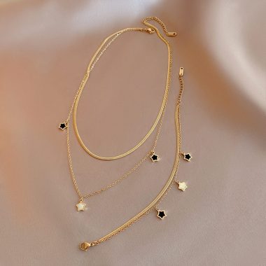 Fashion Simple Personality Necklace and Bracelet Jewelry Set