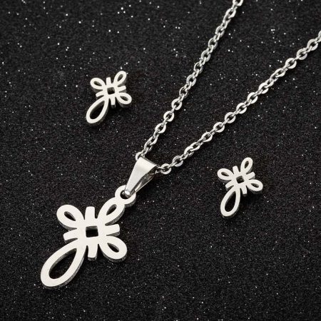 Geometry Jewelry Sets Stainless Steel Necklace Jewelry
