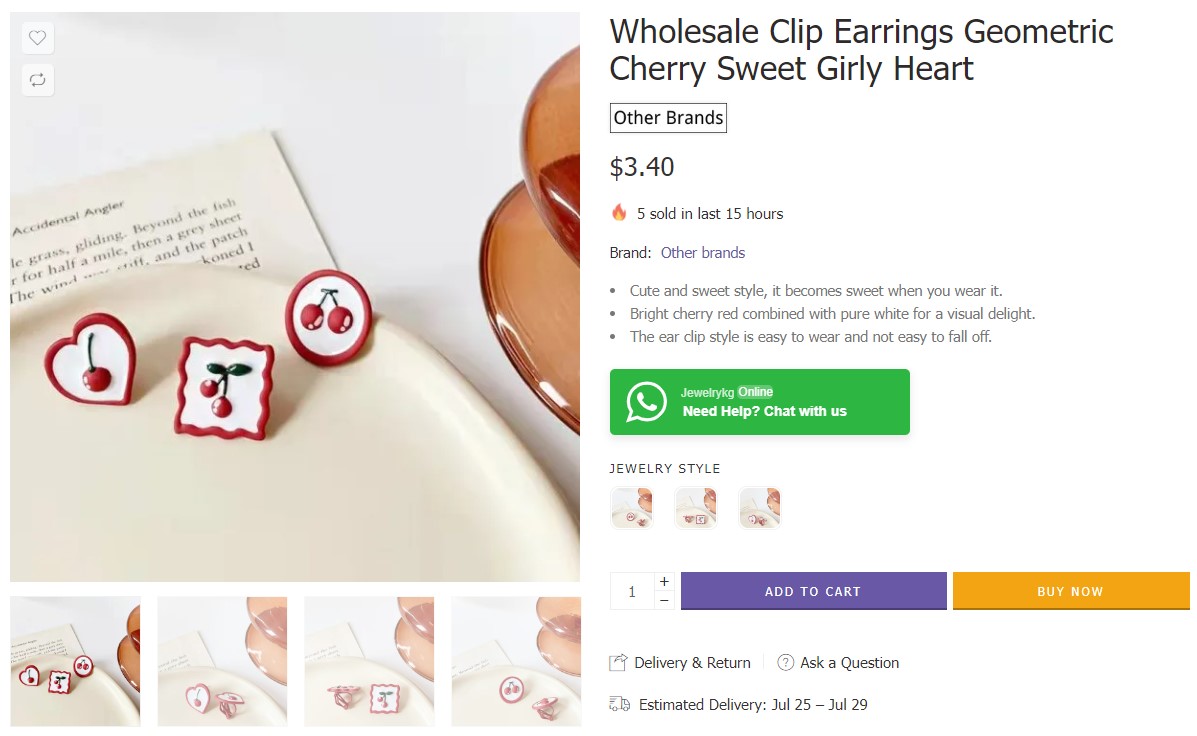 bulk earrings styles