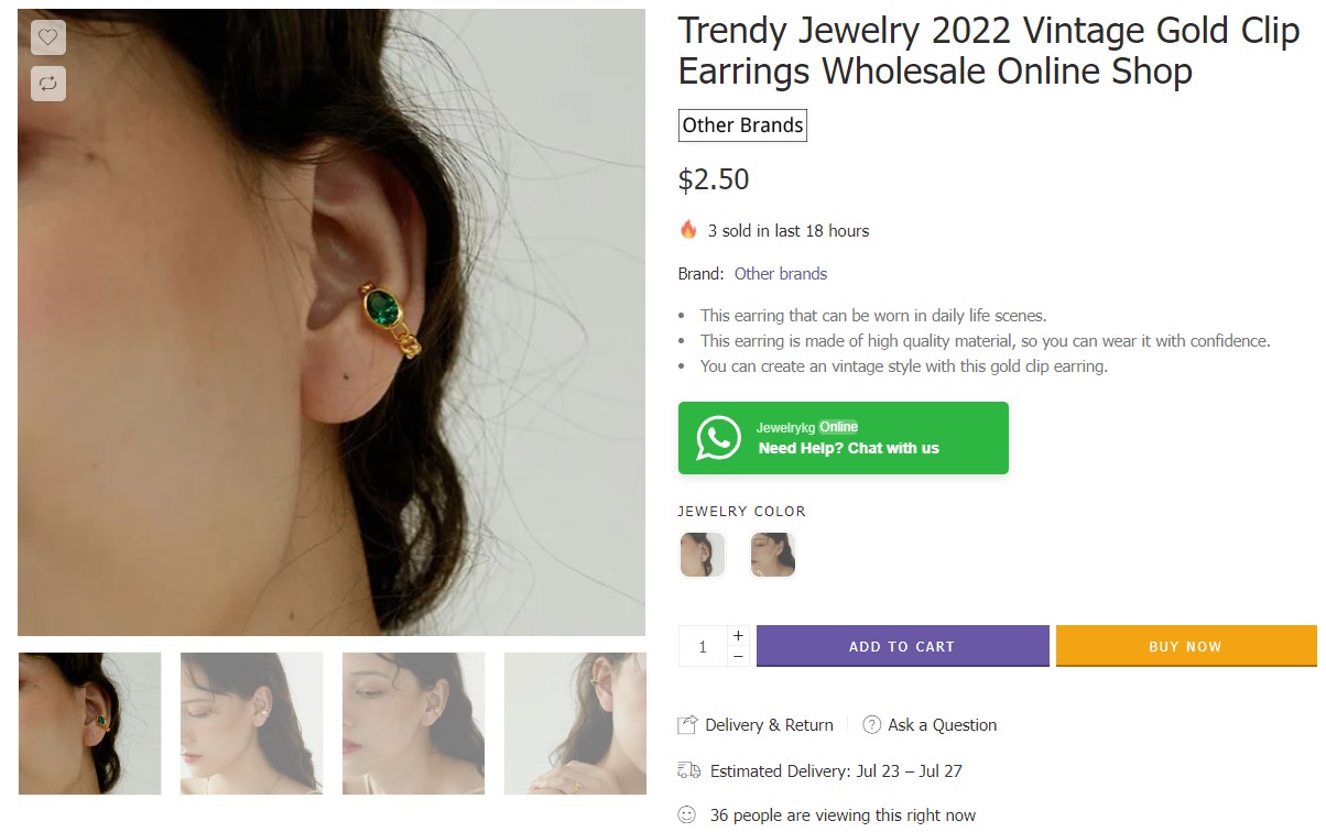 bulk earrings styles