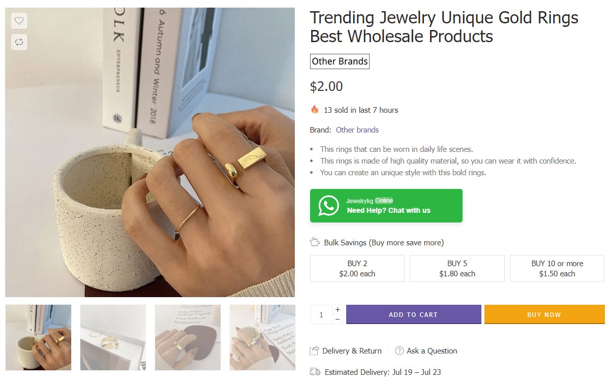 bulk fashion jewelry