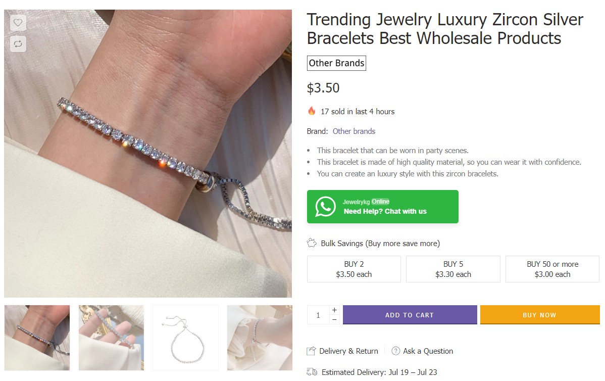 bulk fashion jewelry