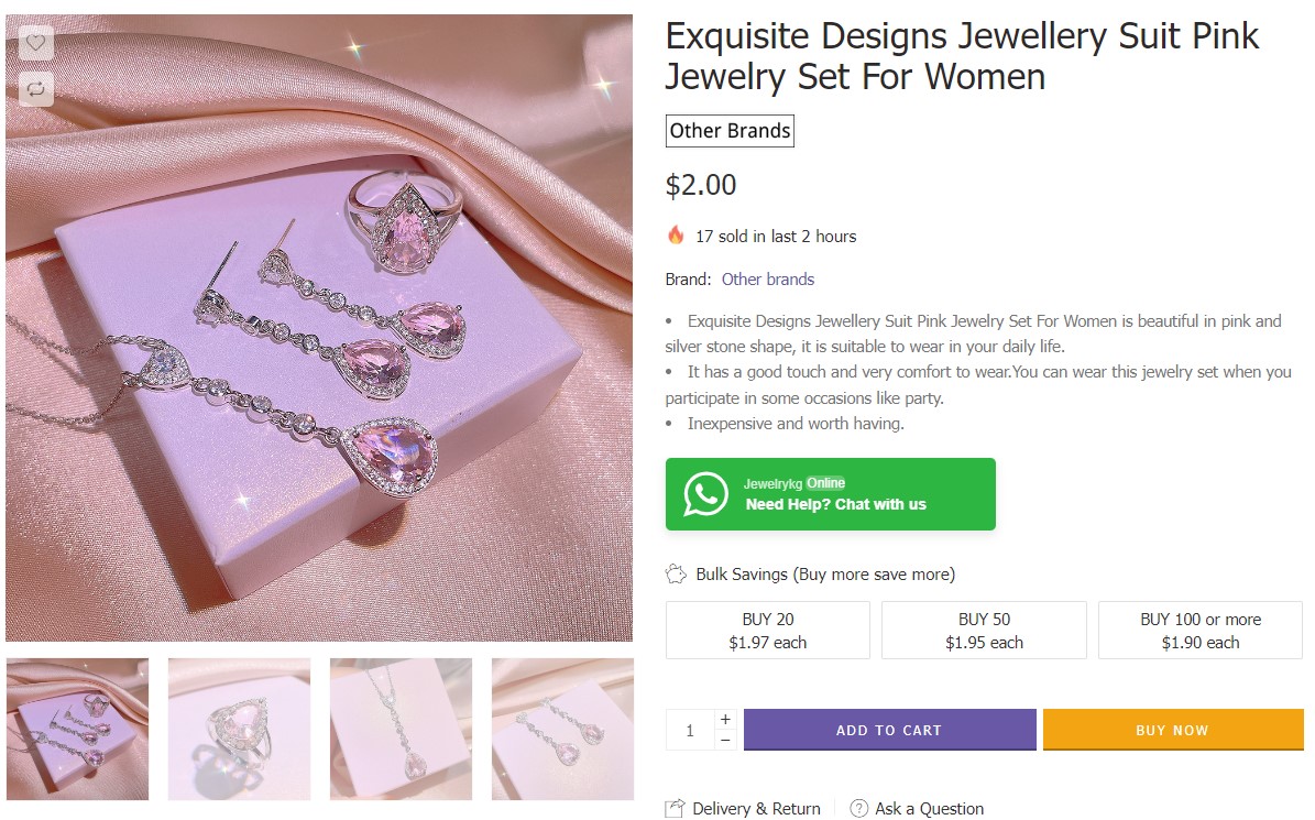 bulk jewelry sets