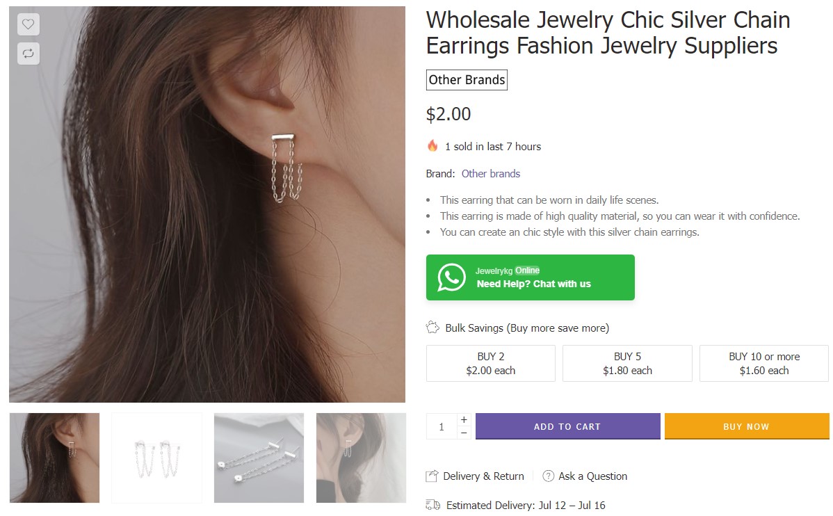 chain bulk jewelry