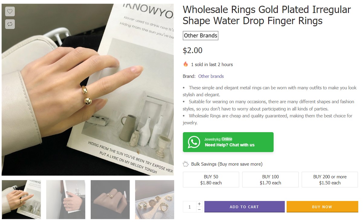 gold-plated wholesale jewelry