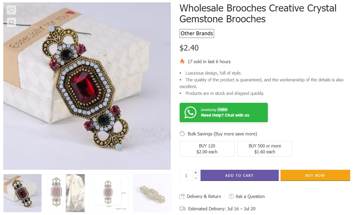 retro bulk jewelry