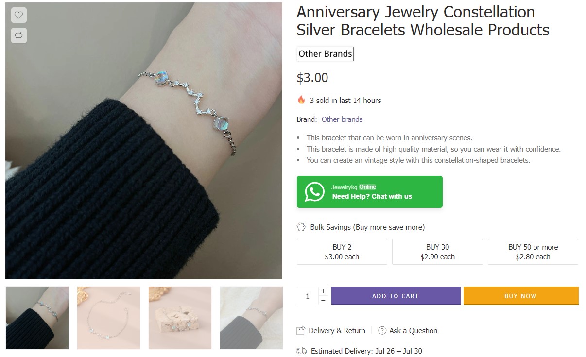 wholesale silver jewelry